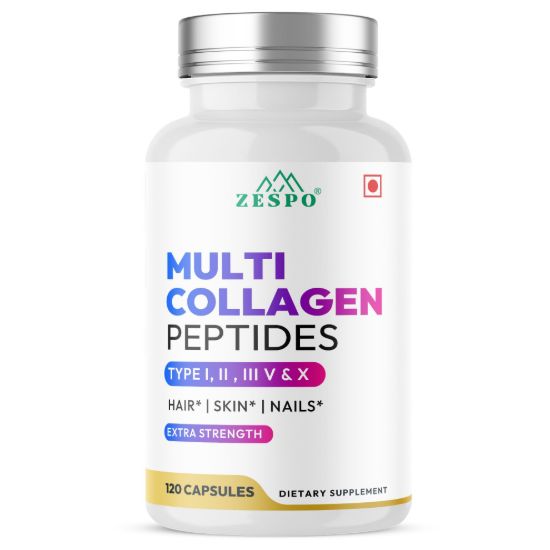 Picture of Multi Collagen Peptides – Types I, II, III, V & X – 120 Capsules