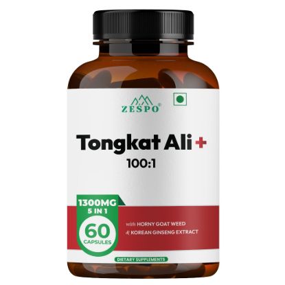 Picture of Tongkat Ali+ 100:1 Extract 5-in-1 Herbal Formula 60 Capsules