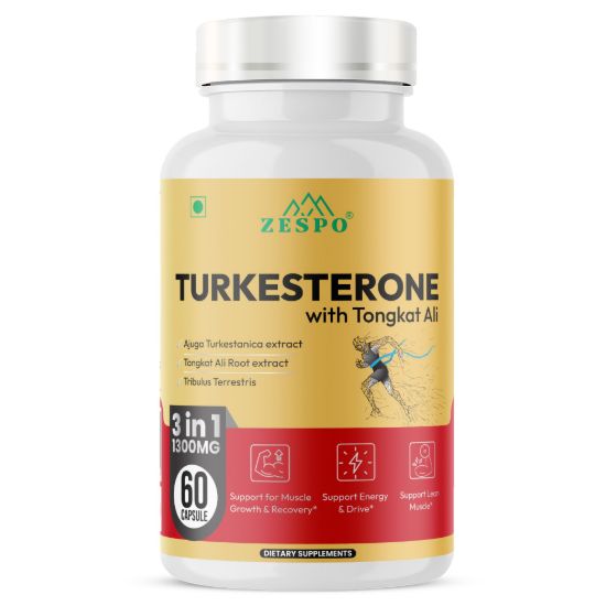 Picture of Turkesterone with Tongkat Ali 1300mg 60 Capsules