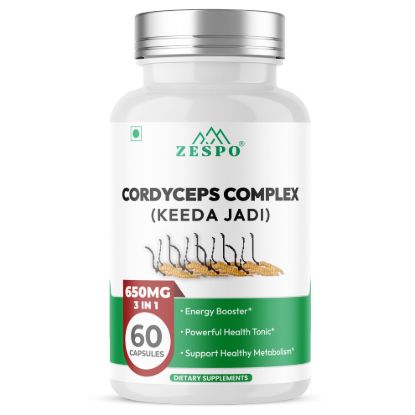 Picture of Cordyceps Complex (Keeda Jadi) – 60 Capsules 3-in-1 Mushroom
