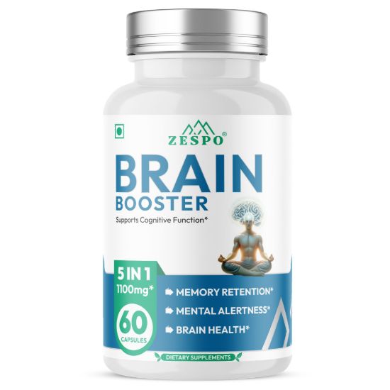 Picture of Brain Booster Supplement 5-in-1 Formula – 60 Capsules